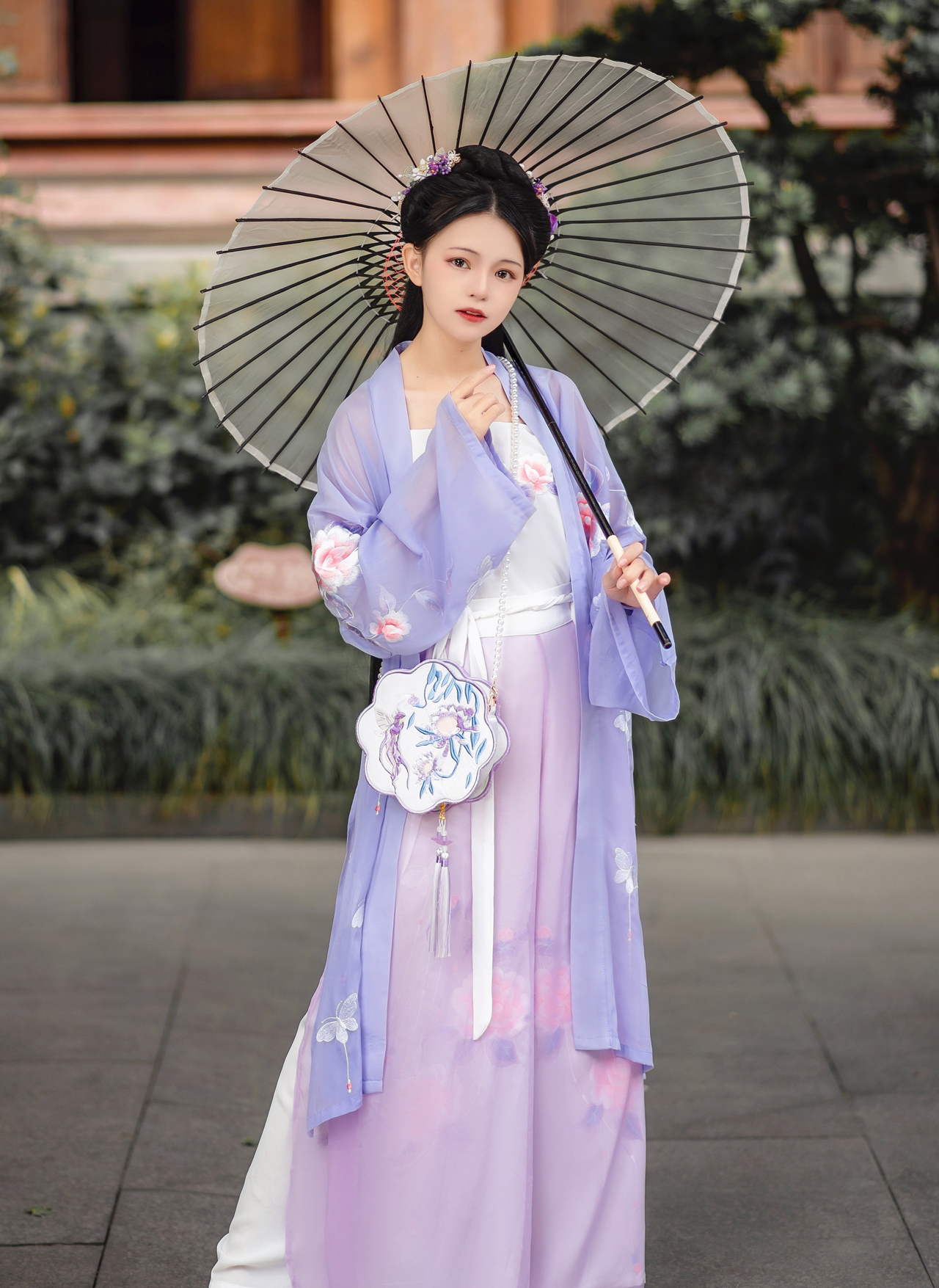 【花与花灵】原创汉服包包古风 汉元素复古仙女风刺绣汉服斜挎包