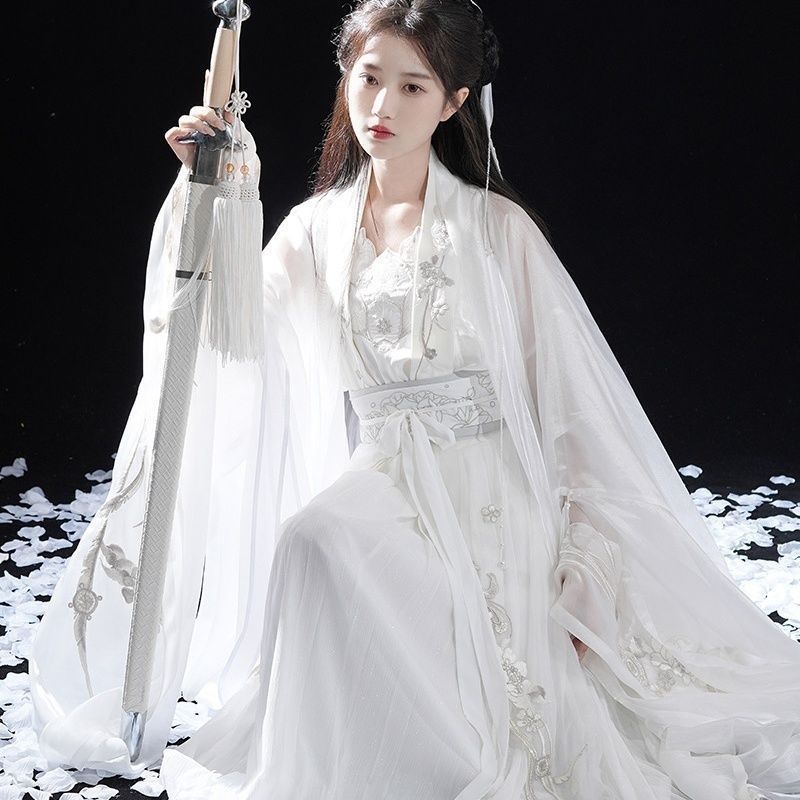 银月飞霜高档魏晋南北朝侠客古装侠女帅气汉服春夏款发完绝版